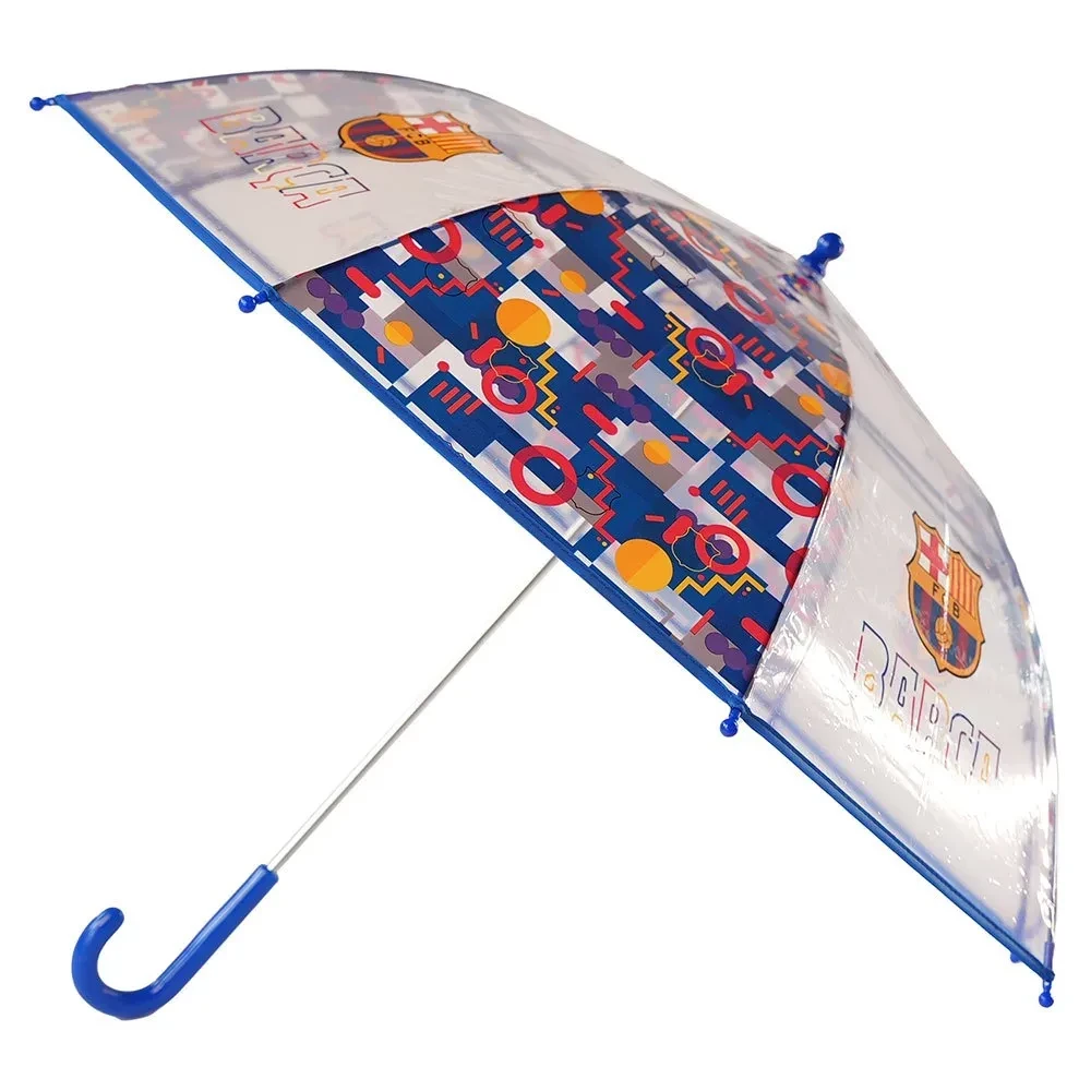 FC BARCELONA Children Transparent Manual Umbrella