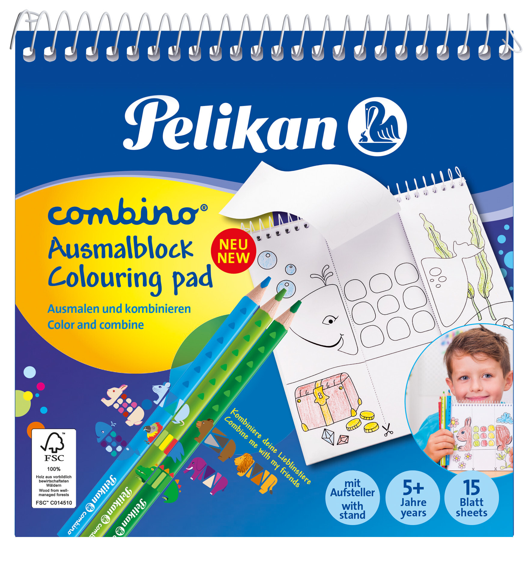 Pelikan 811231 детская раскраска Набор листов-раскрасок