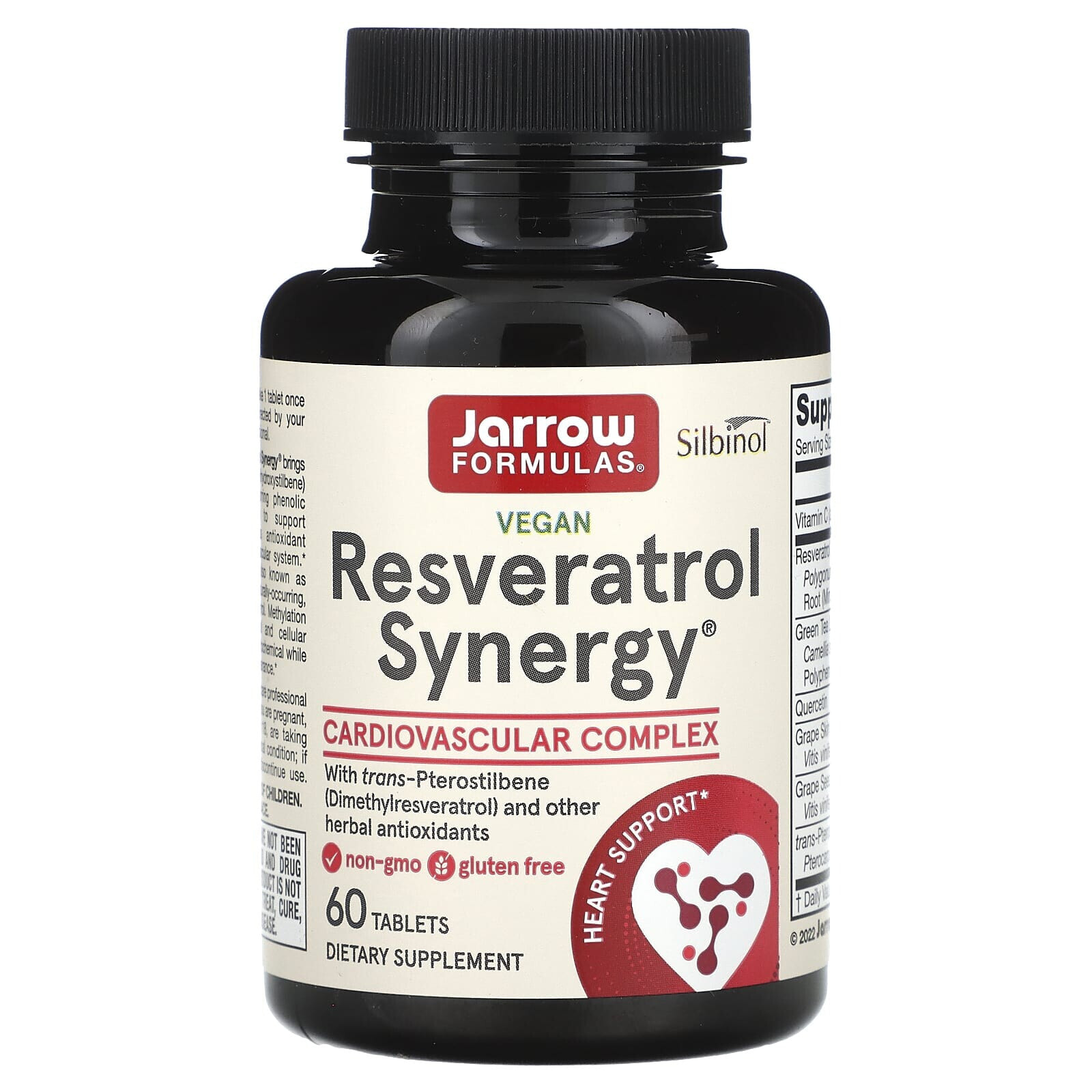 Jarrow Formulas, Vegan Resveratrol Synergy, 60 таблеток
