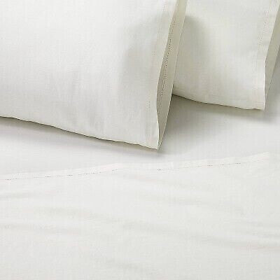 4pc Full Linen Blend Sheet Set Sour Cream - Hearth & Hand with Magnolia
