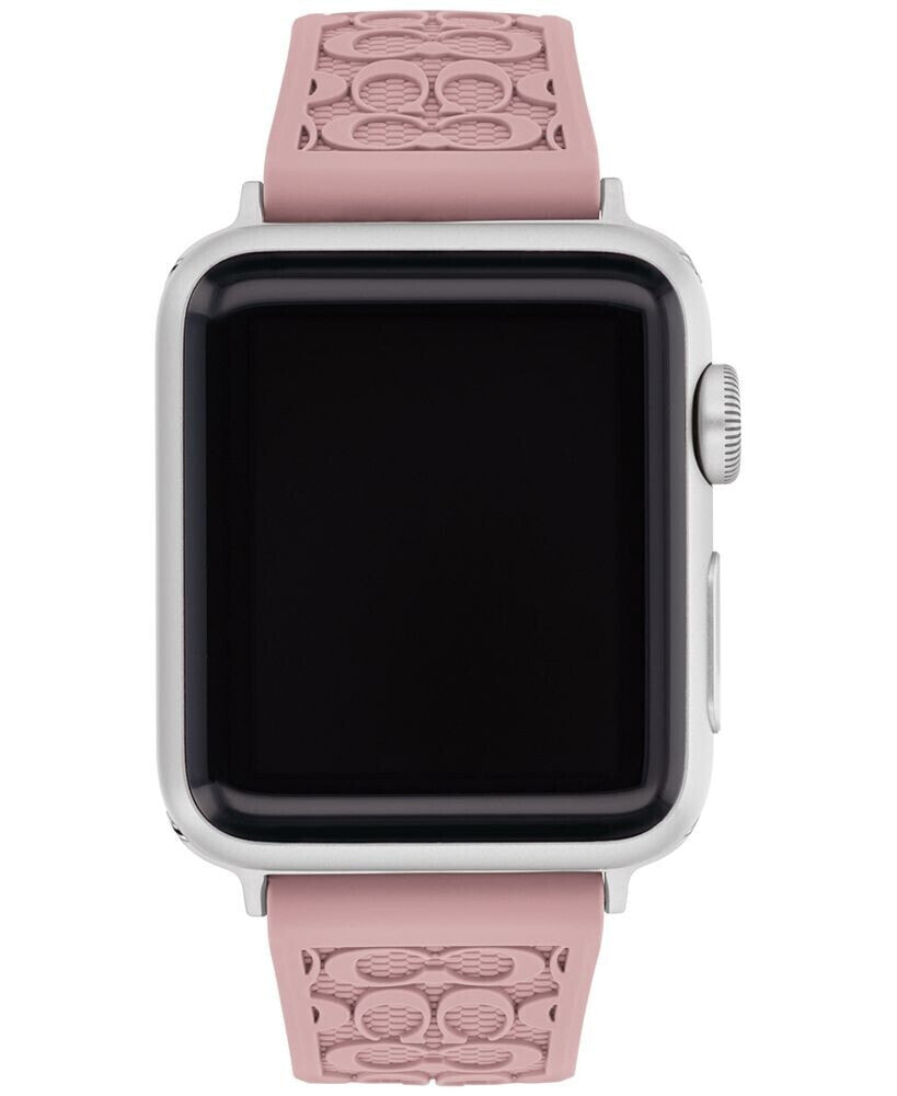 COACH pink Rubber 38/40/41mm Apple Watch® Band