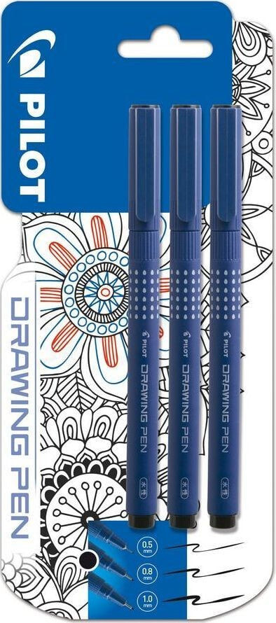 Маркеры для рисования Drawin pen BLX3 3 шт. PILOT