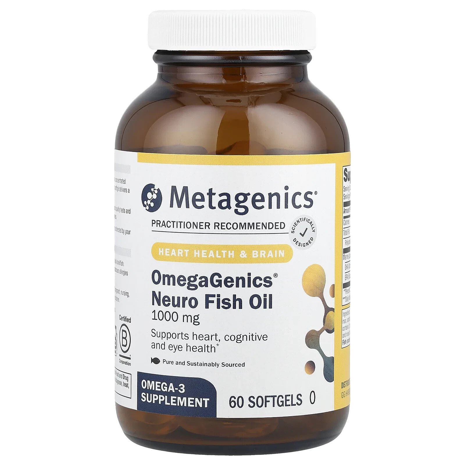 OmegaGenics®, Neuro Fish Oil, 1,000 mg, 60 Softgels