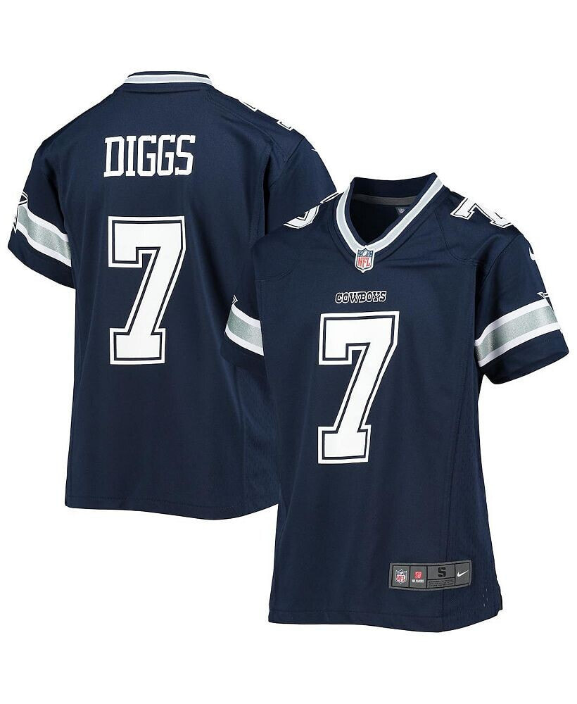 Youth Boys and Girls Trevon Diggs Navy Dallas Cowboys Game Jersey
