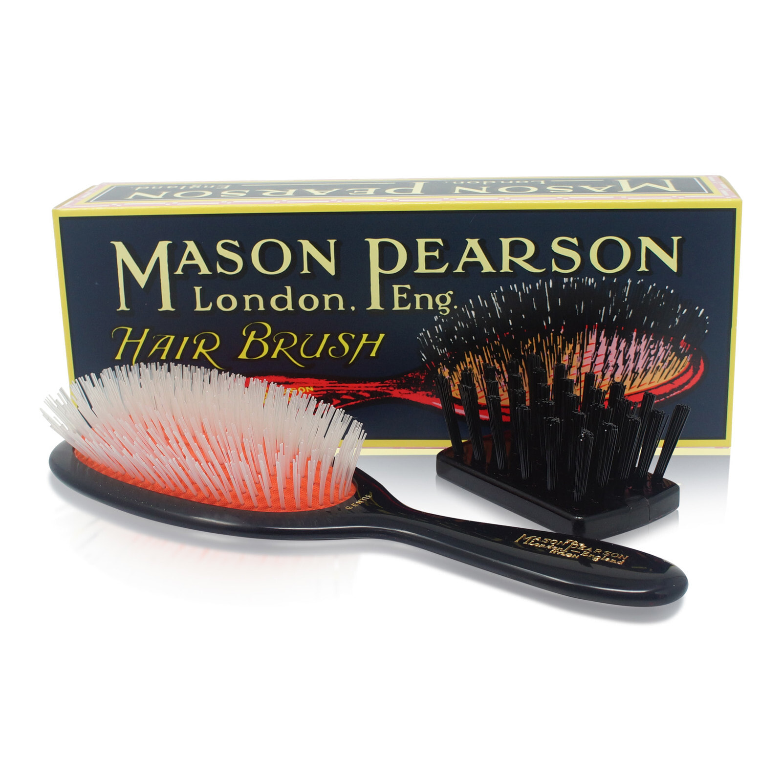 Mason Pearson Gentle All Nylon Hair Brush Расческа-щетка для волос с нейлоновой щетиной для расчесывания волос и массажа головы