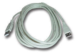 MCL Cable USB 2.0 Type A/A Male 2.0m - 2 m - Beige
