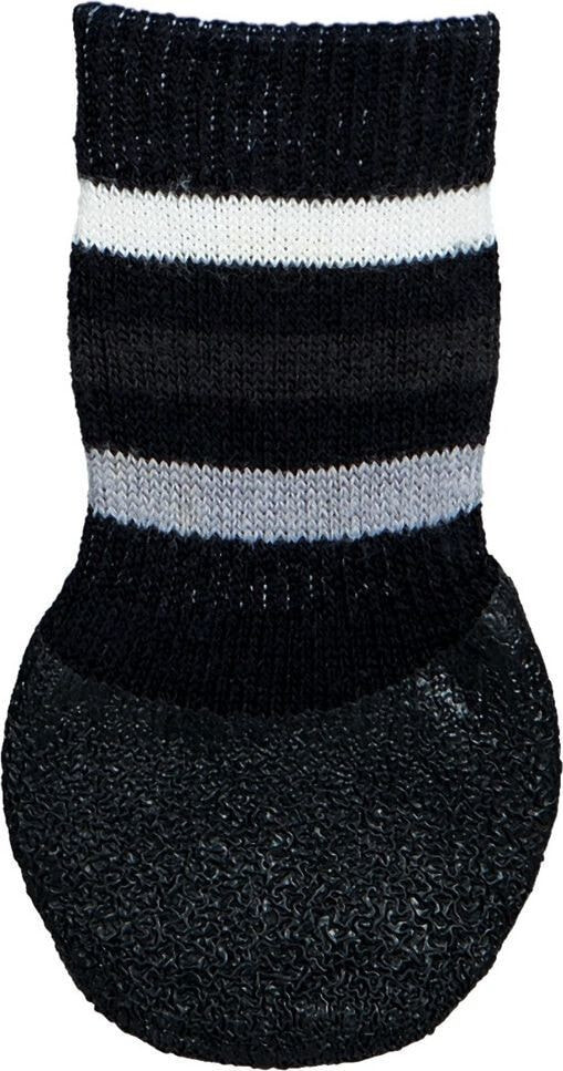 Trixie Non-slip dog socks S – M 2 pcs. Black