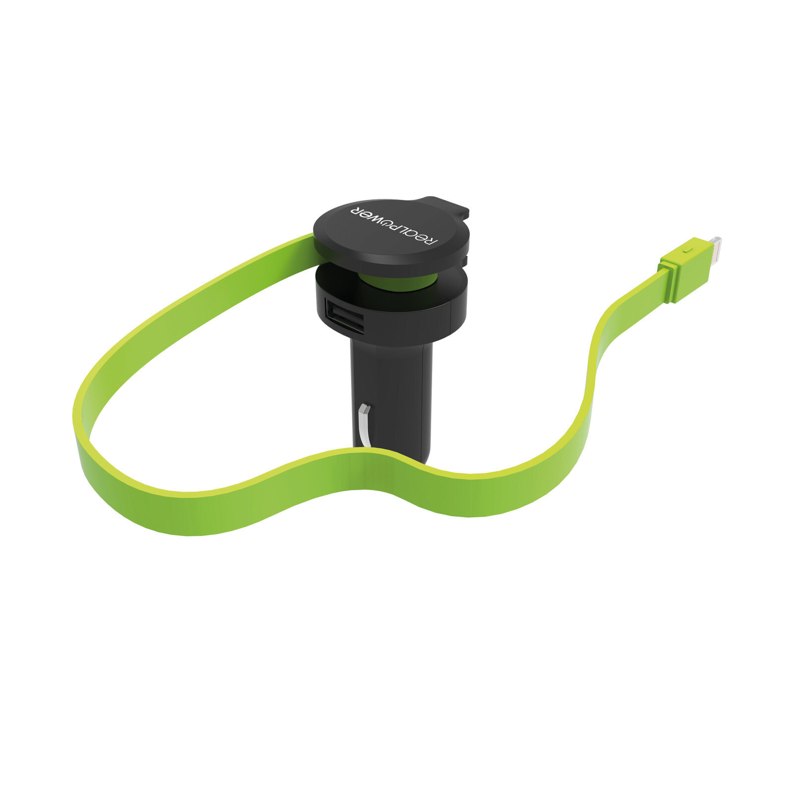 RealPower 257637 зарядное устройство для мобильных устройств Авто Черный, Зеленый