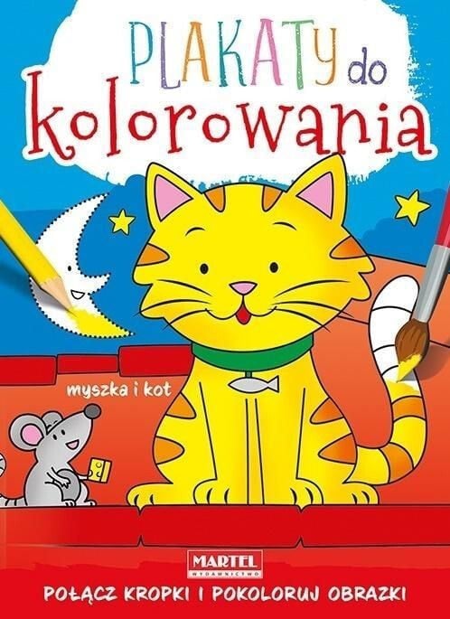 Раскраска для рисования Martel Plakaty do kolorowania - Myszka i kot