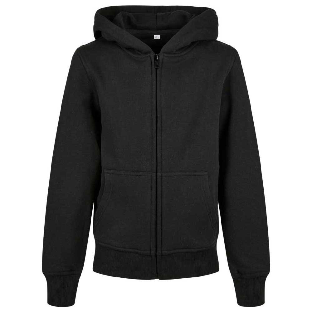 BUILD YOUR BRAND Organic Basic Full Zip Sweatshirt