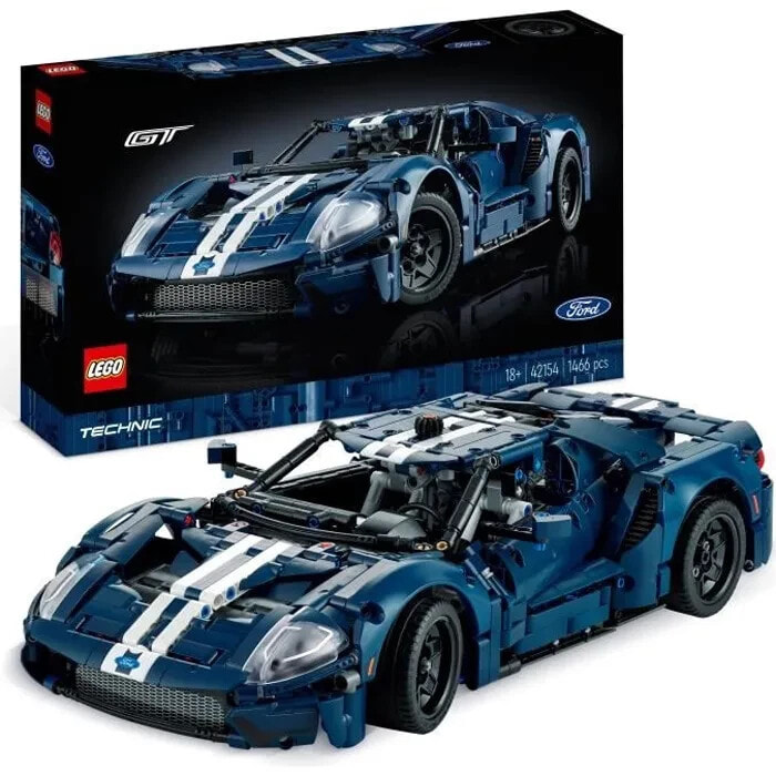 LEGO Technic 42154 Ford GT 2022, Autoabdeckung fr Erwachsene, Skala 1:12,  Fortgeschrittene Ebene — купить недорого с доставкой, 15968938