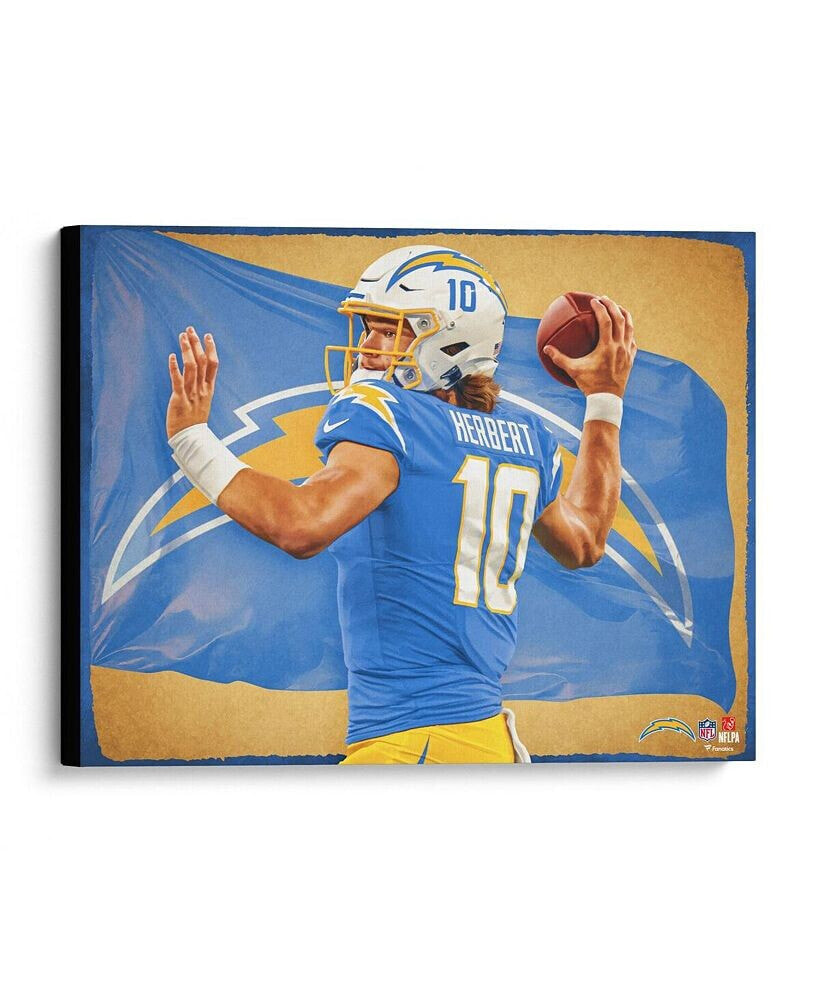 Fanatics Authentic justin Herbert Los Angeles Chargers Stretched 20