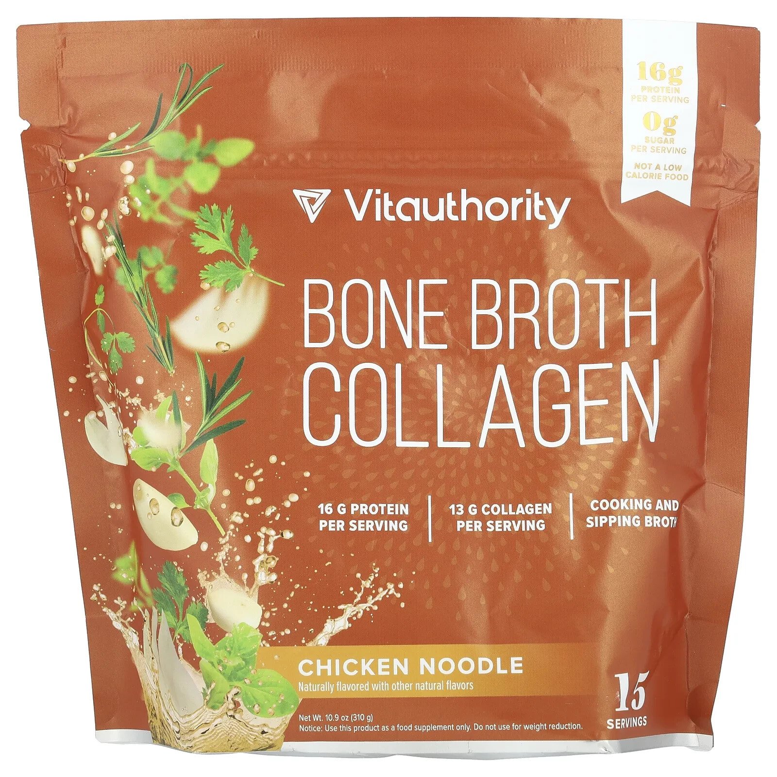 Bone Broth Collagen, Chicken Noodle, 10.9 oz (310 g)