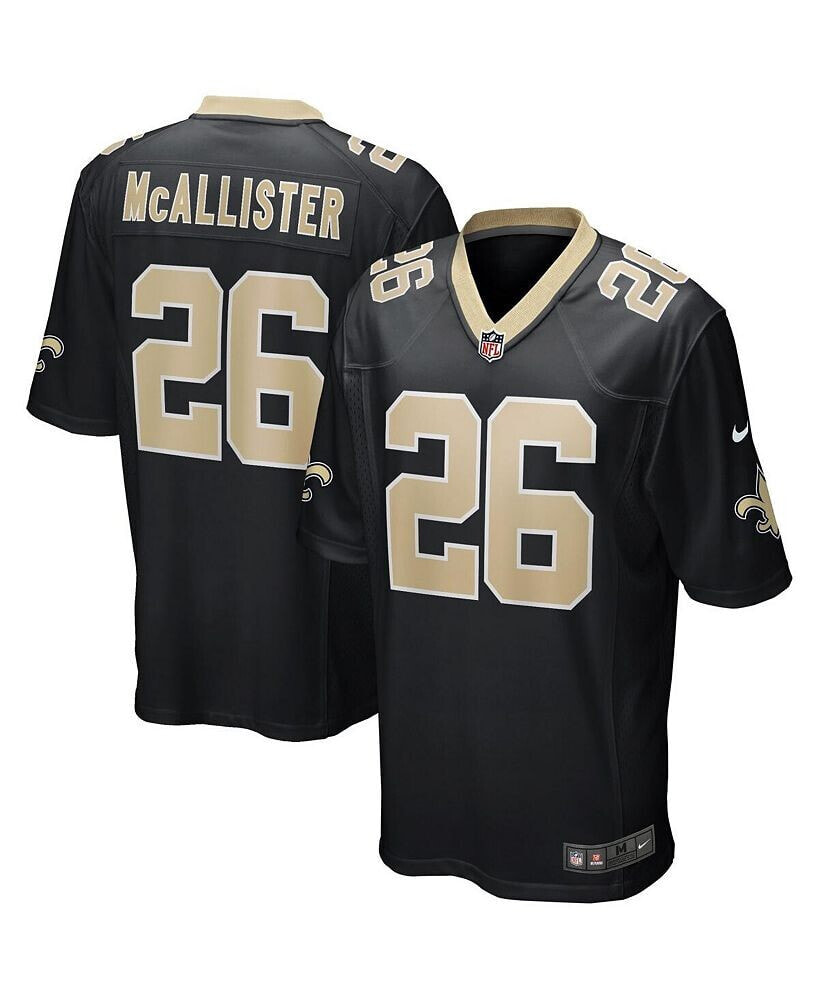 Nike men's Deuce McAllister Black New Orleans Saints Game Retired Player Jersey