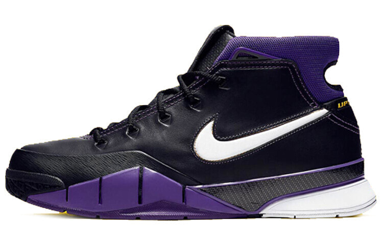 Nike Zoom Kobe 1 protro purple reign 科比一代 科比一代 耐磨 中帮 复古篮球鞋 男款 黑紫 / Кроссовки Nike Zoom Kobe AQ2728-004