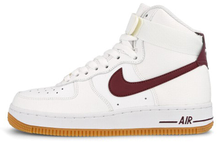 Nike Air Force 1 High 空军一号 红钩 复古休闲 高帮 板鞋 女款 白红 / Кроссовки Nike Air Force 334031-113