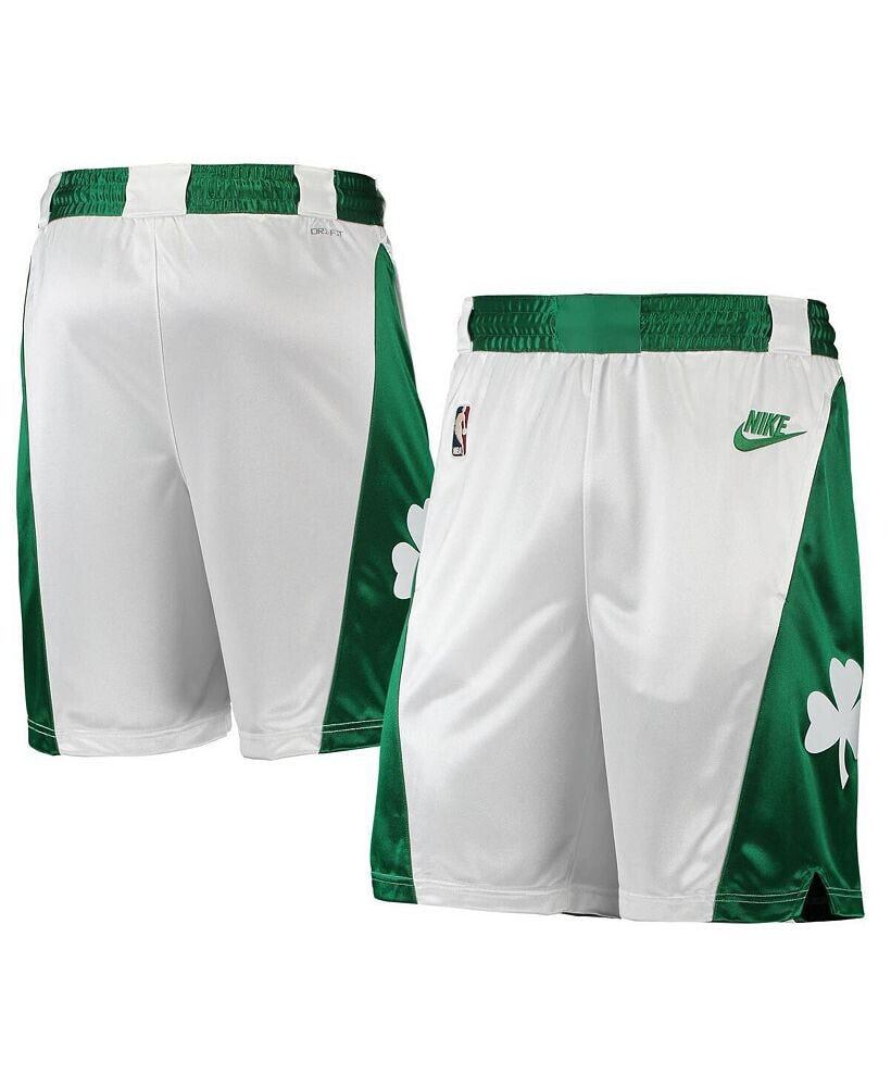 Men's White, Kelly Green Boston Celtics 2021/22 Classic Edition Swingman Performance Shorts