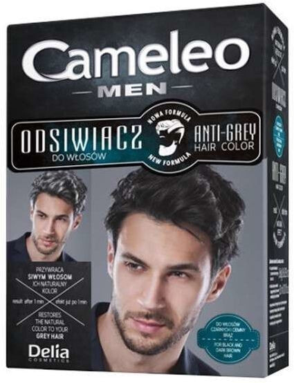 Delia Cameleo Men Anti-Grey Hair Color Мужское камуфлирующее средство против седины для темных волос 200 мл