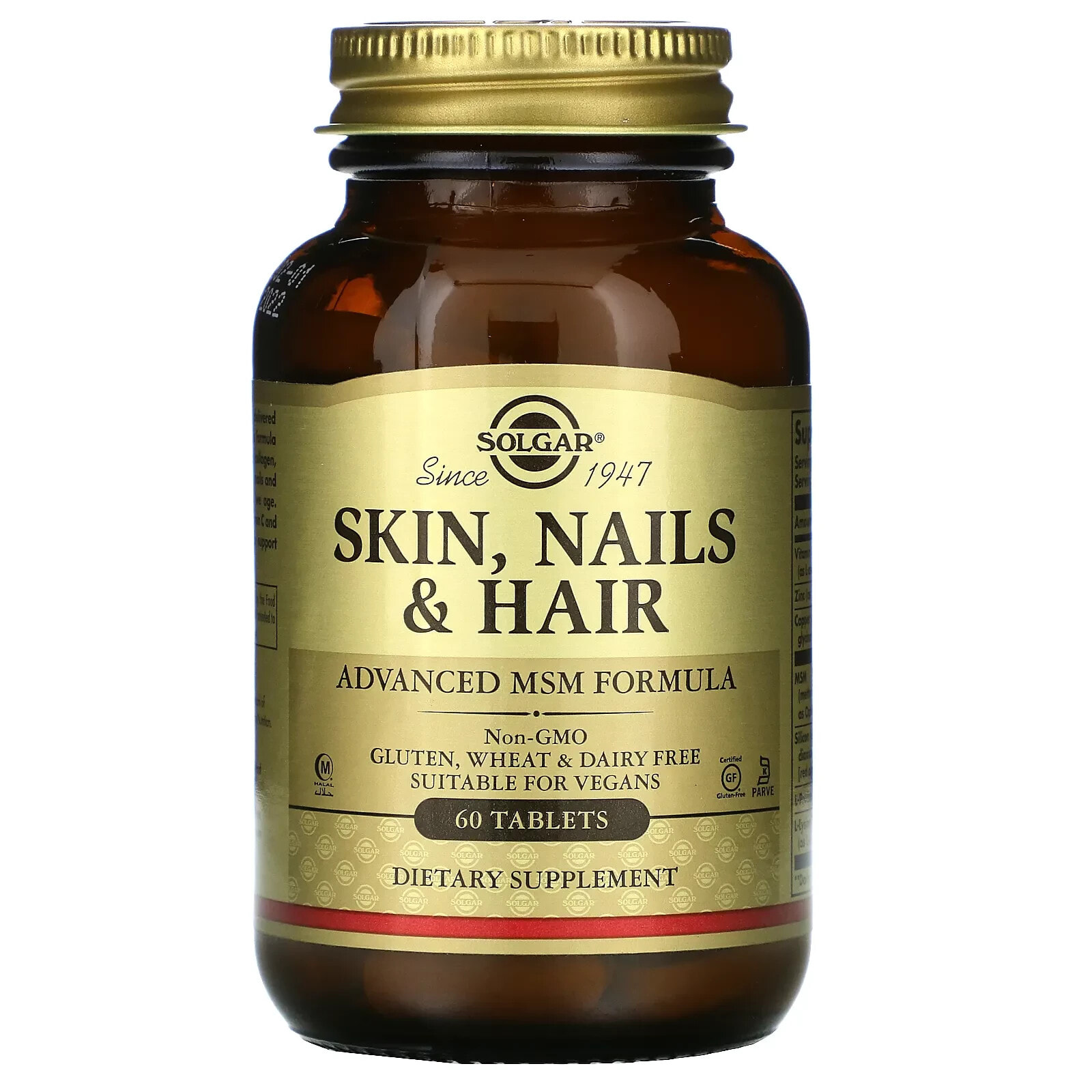 Skin, Nails & Hair, Advanced MSM Formula, 60 Tablets