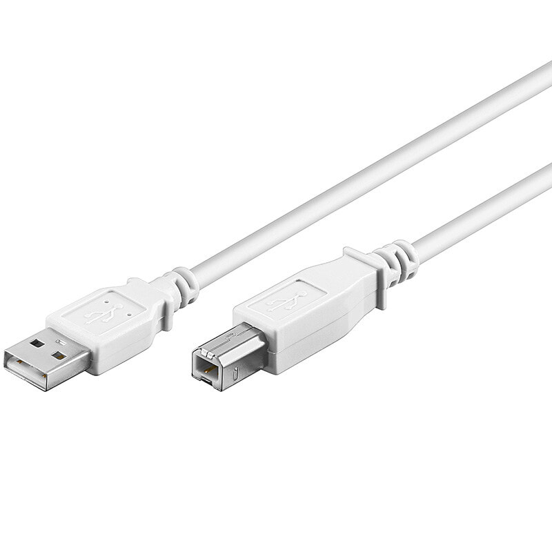 Goobay 96186 USB кабель 1 m 2.0 USB A USB B Белый