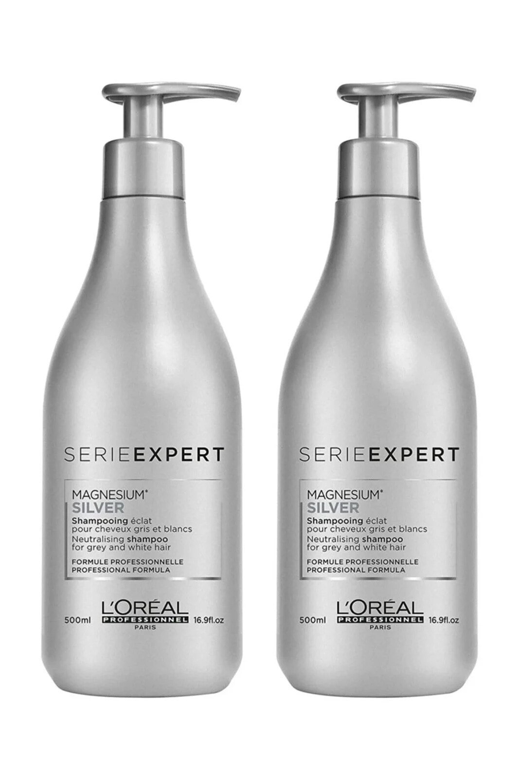 Silver 2'li Set - Gri ve Beyaz Saçlar için Şampuan 500 ml x 2 2840095015443