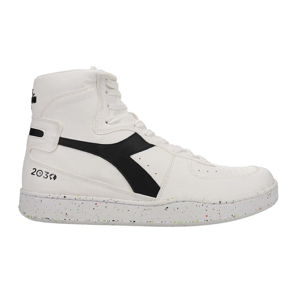 Diadora Mi Basket 2030 High Top Mens Black, White Sneakers Casual Shoes 179038-