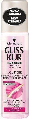 Несмываемый уход для волос Schwarzkopf Gliss Kur Liquid Silk Gloss Ekspresowa Odżywka spray TOP 200 ml