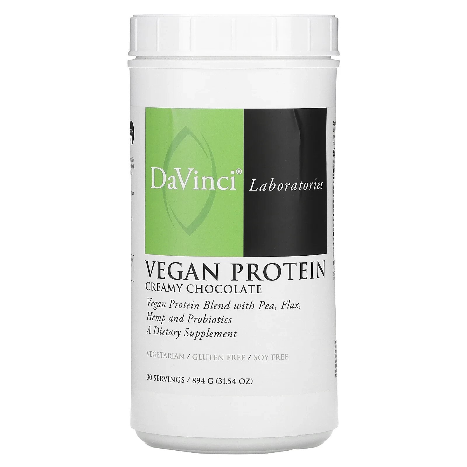 Vegan Protein, Creamy Chocolate, 31.54 oz (894 g)