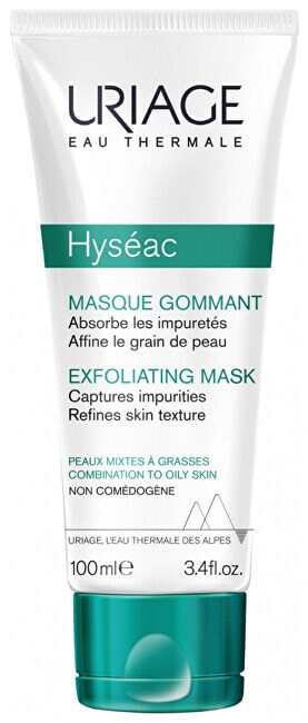 Uriage Hyseac Exfoliating Mask Combination and Oily Skin  Отшелушивающая маска для комбинированной и жирной кожи 100 мл