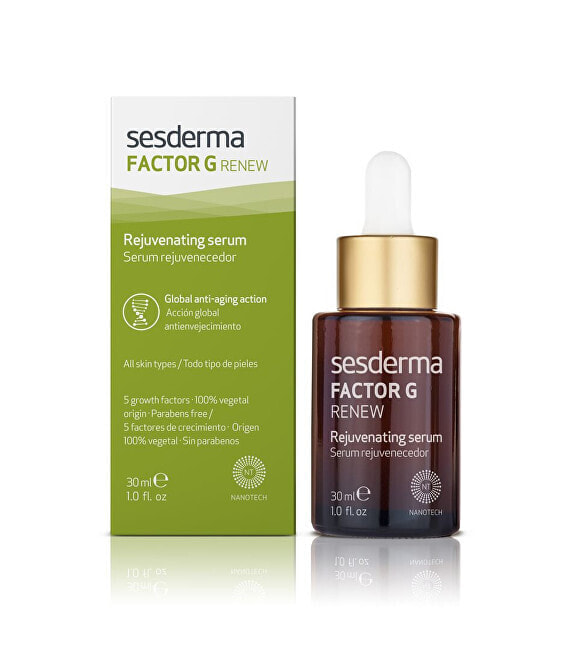 Sesderma Factor G Renew Rejuvenating Serum Омолаживающая сыворотка с пептидами и растительными стволовыми клетками 30 мл