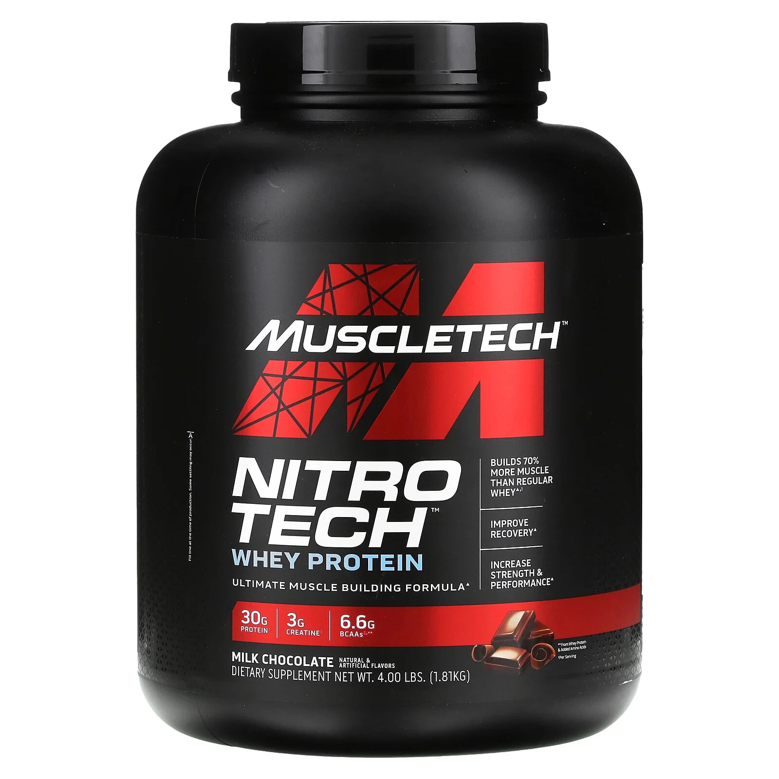 Nitro-Tech, Whey Protein, Strawberry, 2.2 lbs (998 g)