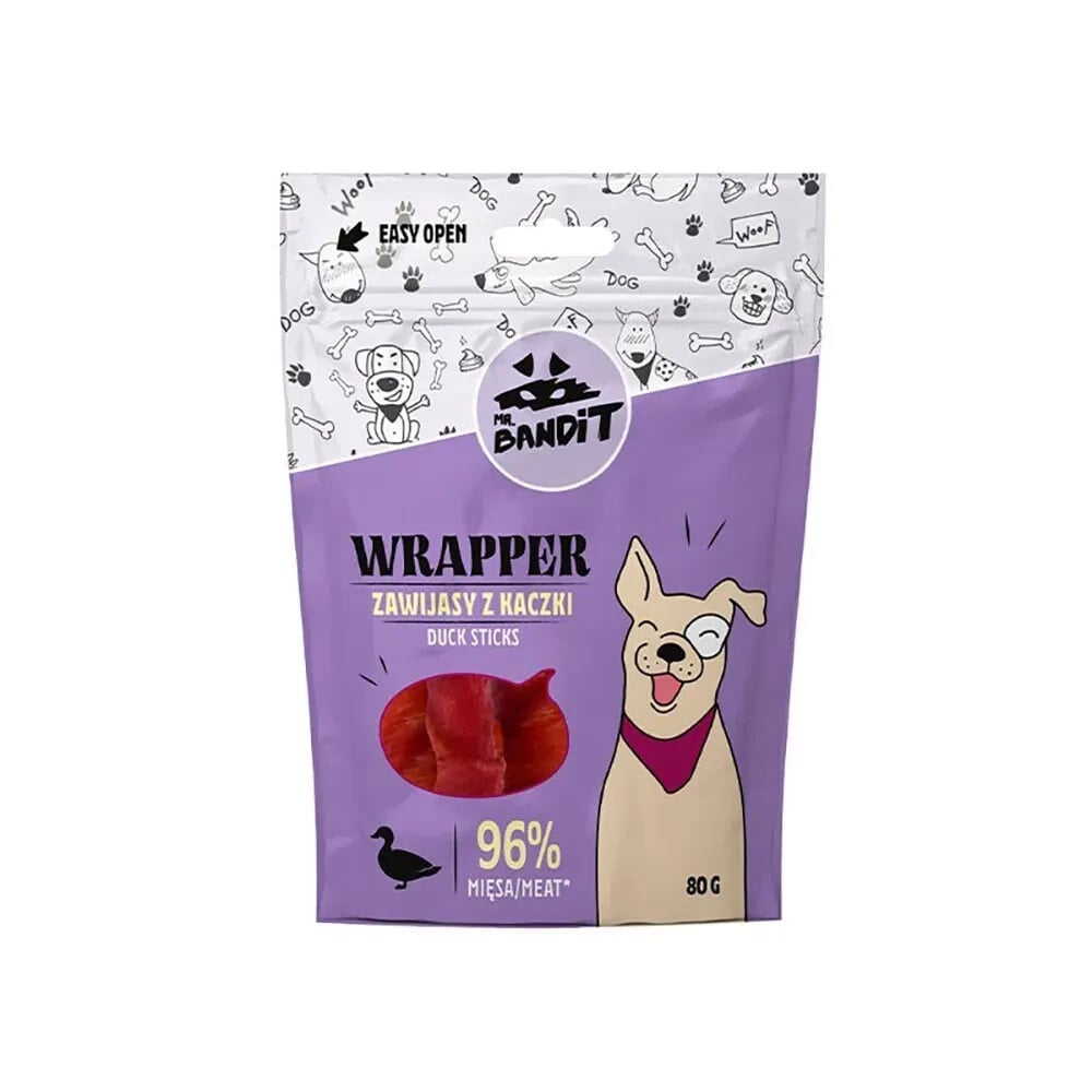 VET EXPERT Mr. Bandit Wrapper Duck Wrap dog treat 80g