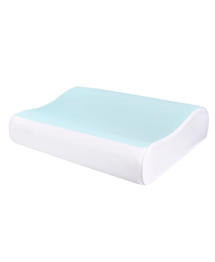 Comfort Revolution cool Comfort Memory Foam Contour Pillow, Heat Minimizing Hydraluxe™ Gel & Open Cell Ventilated