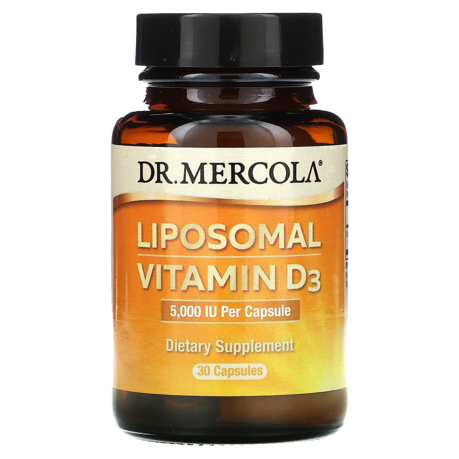 Dr. Mercola, липосомальный витамин D3, 1000 МЕ, 30 капсул