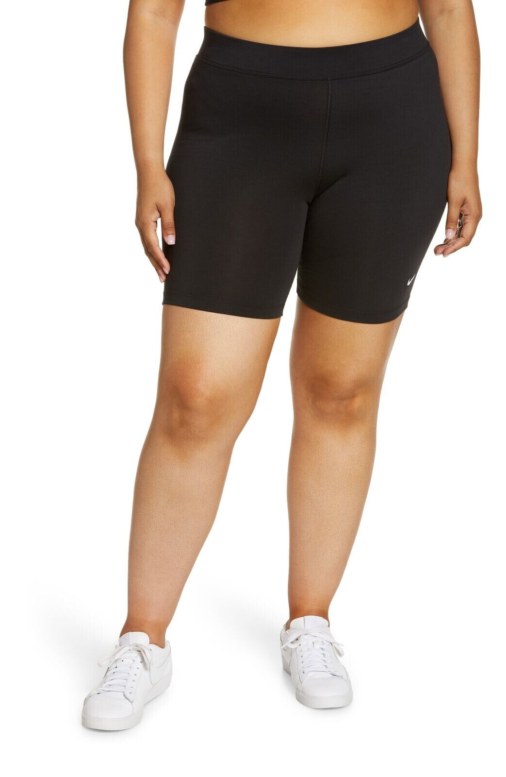 Nike 289158 Women Sportswear Eseential Bike Shorts in Black/White, Size 3X