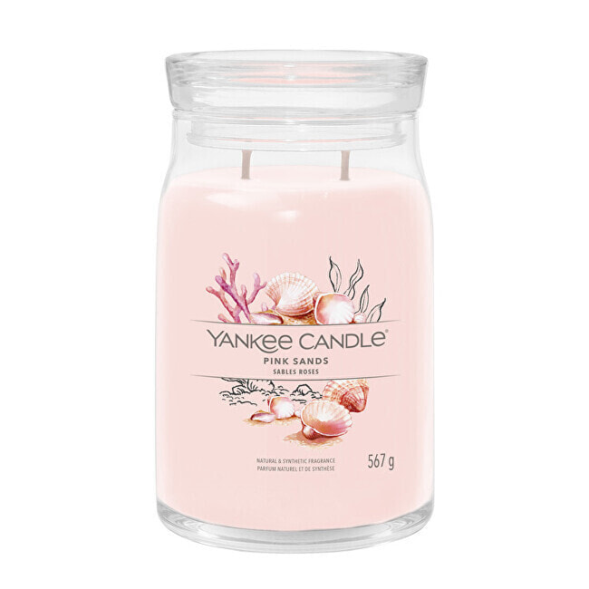 Aromatic candle Signature large glass Pink Sands 567 g
