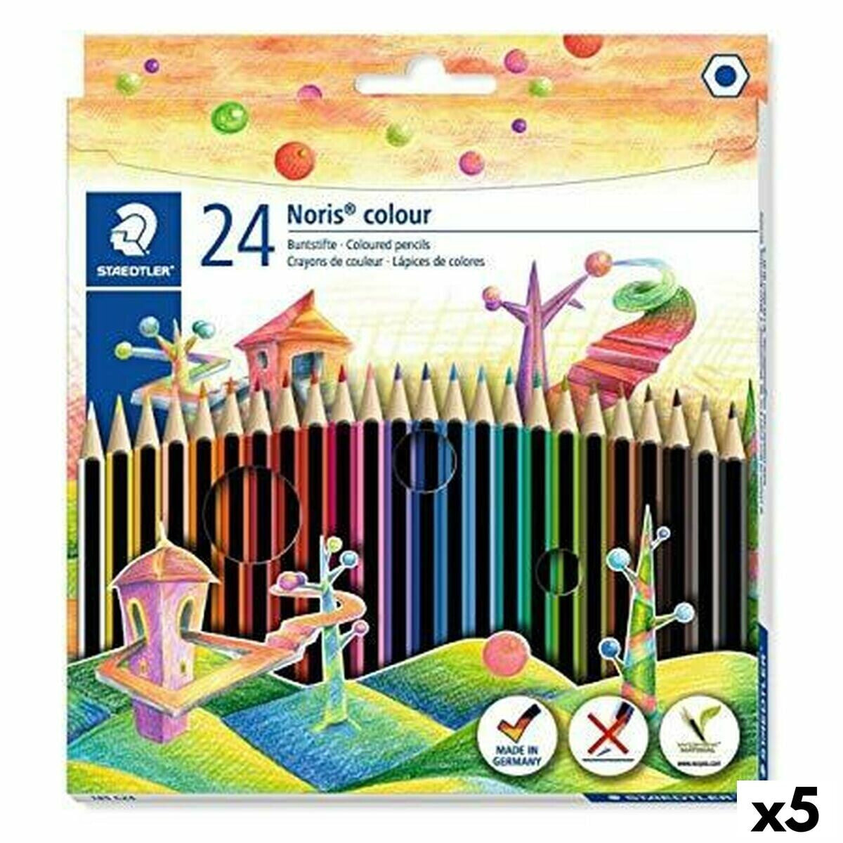 Colouring pencils Staedtler Noris Colour Wopex Set Multicolour (5 Units)