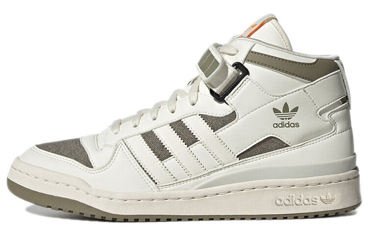 adidas originals FORUM Mid 防滑耐磨 中帮 板鞋 男女同款 米绿 / Кроссовки Adidas originals FORUM Mid GZ6337