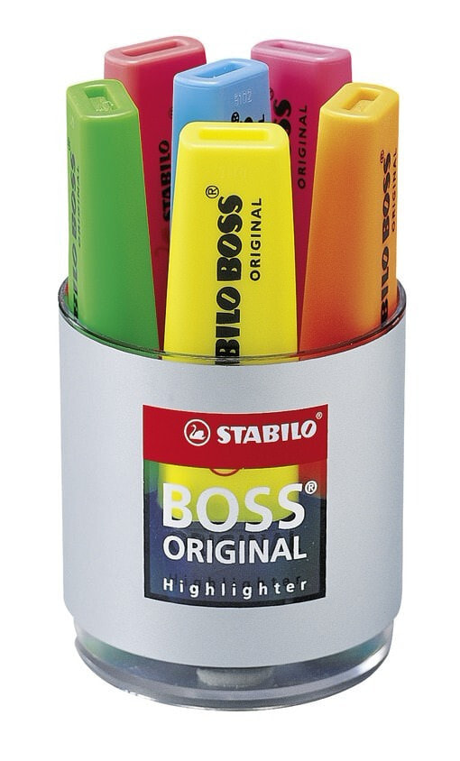 STABILO BOSS Original маркер 1 шт Красный Скошенный наконечник 70-40