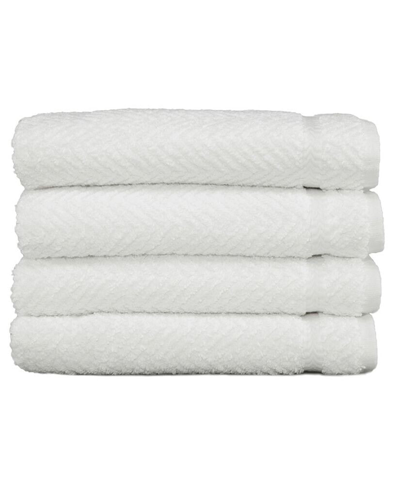 Linum Home herringbone 4-Pc. Hand Towel Set