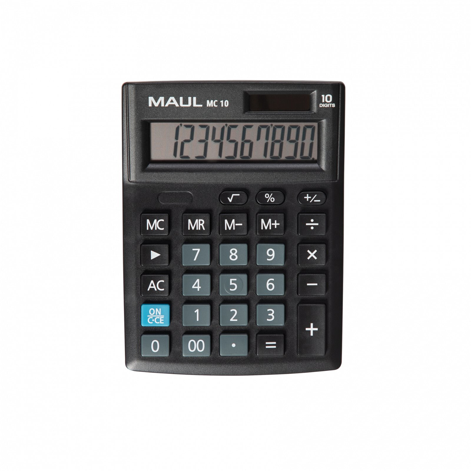 Jakob Maul GmbH MAUL MC 10 - Pocket - Display - 10 digits - 1 lines - Battery - Black