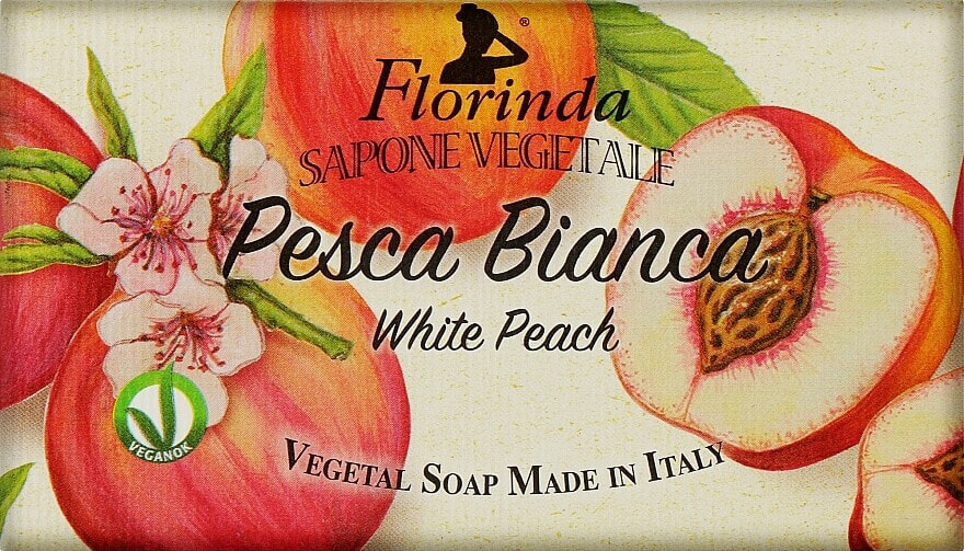 Naturseife Weißer Pfirsich - Florinda White Peach Natural Soap