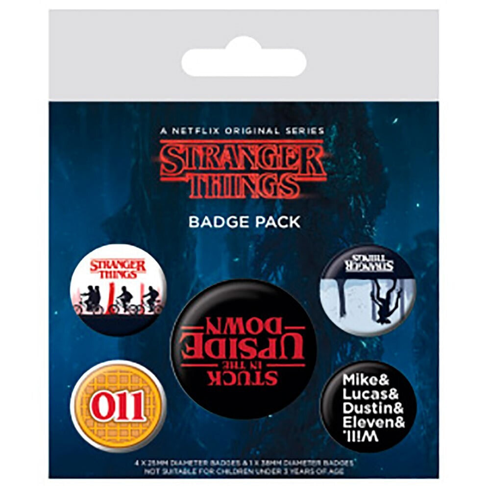 STRANGER THINGS Badge Pack Upside Down