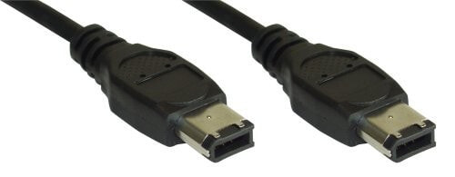 InLine 34055 FireWire кабель Черный 0,5 m