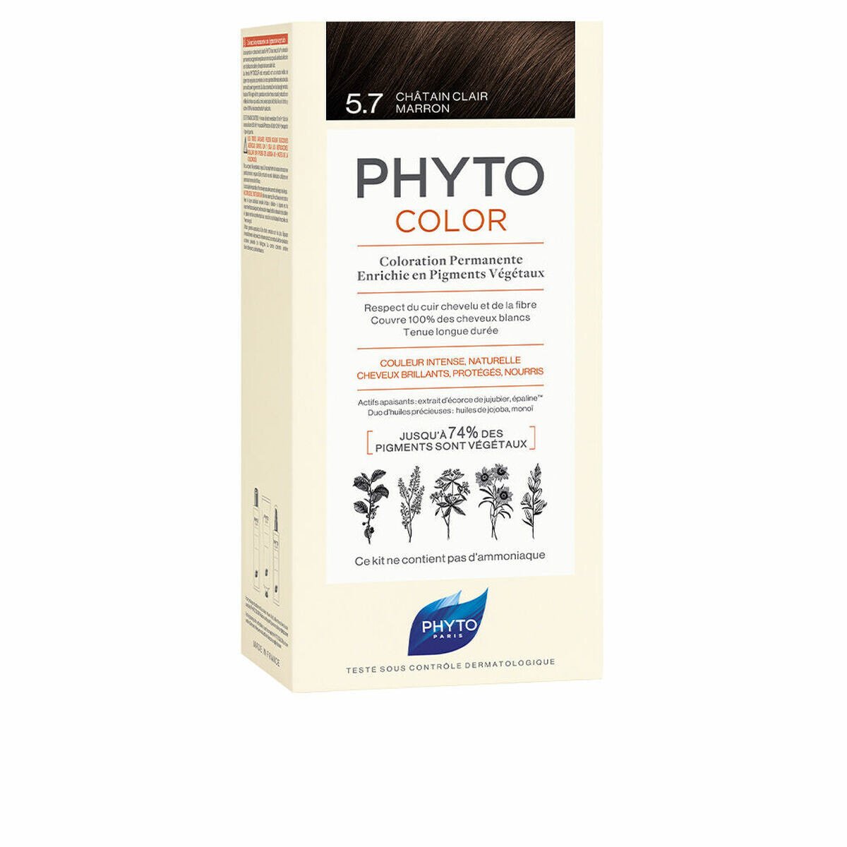 Перманентный краска PHYTO PhytoColor 5.7-castaño marrón claro Без аммиака