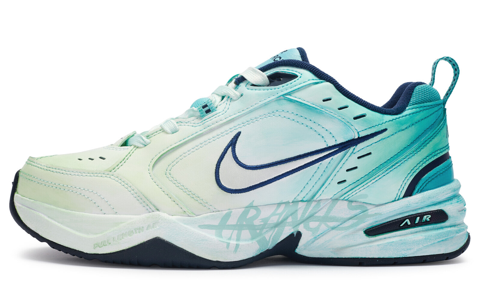 Nike Air Monarch 4 Chunky Sneakers Unisex Low-Top Mint Blue