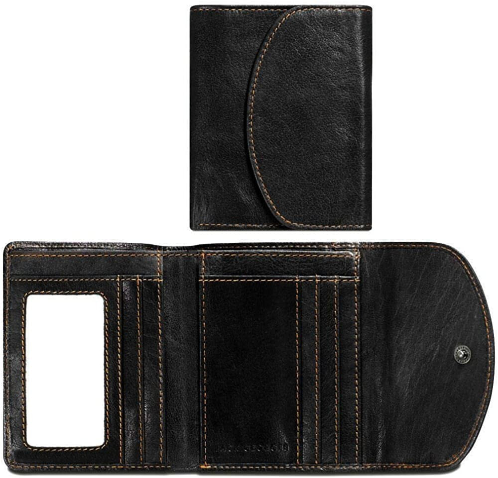 Мужской портмоне кожаный черный горизонтальный без застежки  Voyager Taxi Wallet 7763