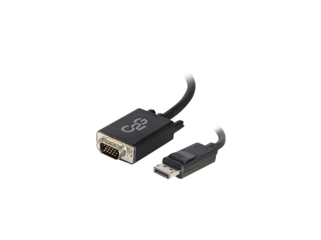 C2G 54331 DisplayPort Male to VGA Male Active Adapter Cable, TAA Compliant, Blac