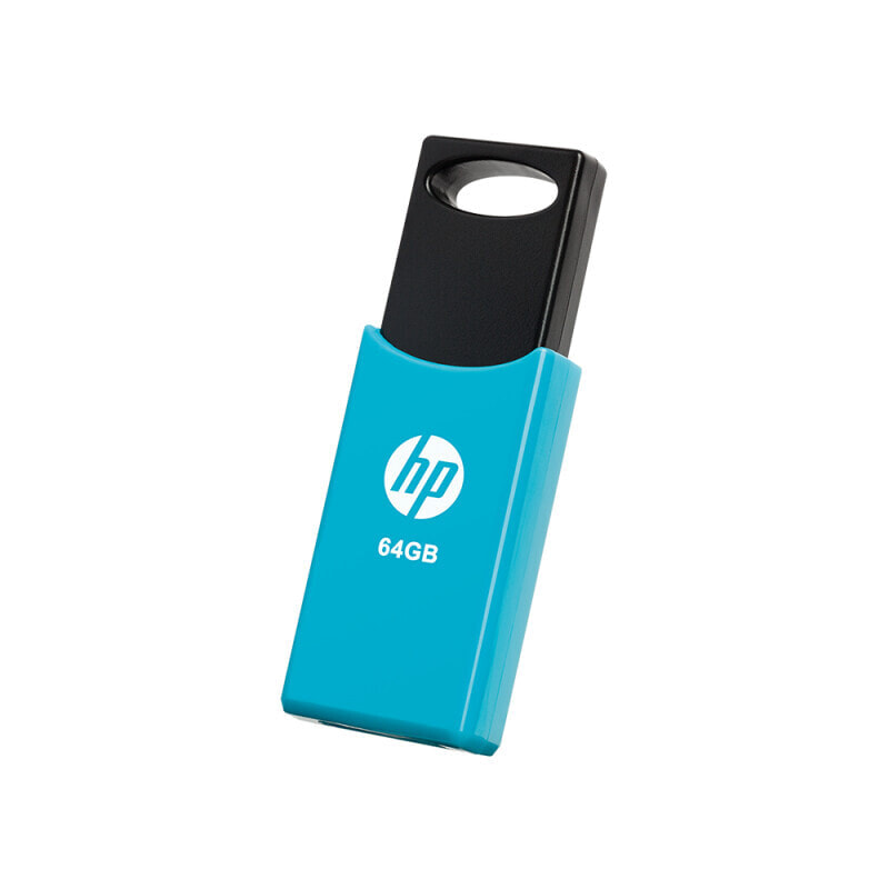HP v212w USB флеш накопитель 64 GB USB тип-A 2.0 Черный, Синий HPFD212LB-64