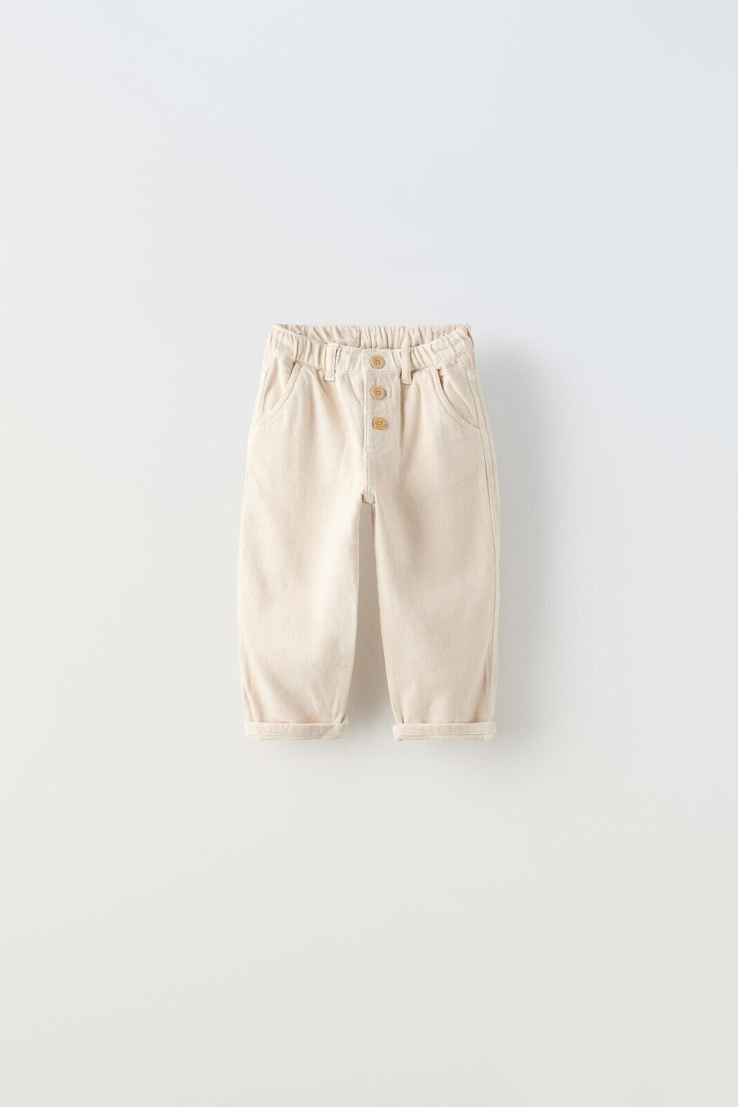 Super soft trousers with buttons